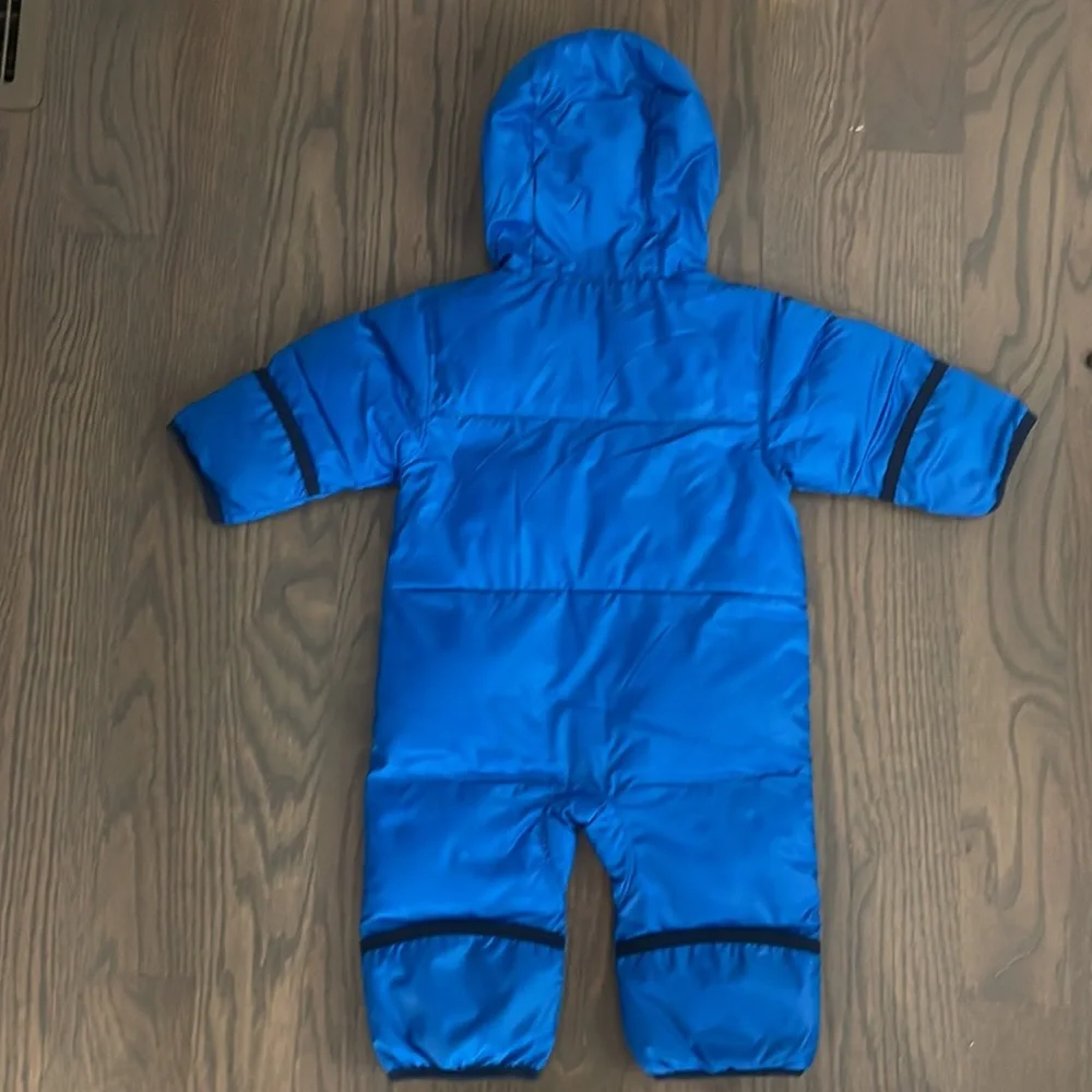 NWT Columbia Snuggly Bunny Baby Bunting Suit Blue 3-6 Months